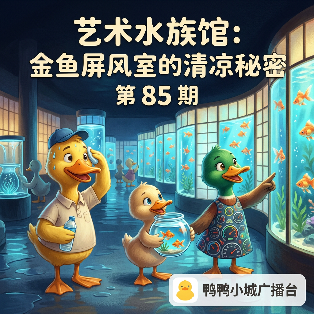 艺术水族馆:金鱼屏风室的清凉秘密