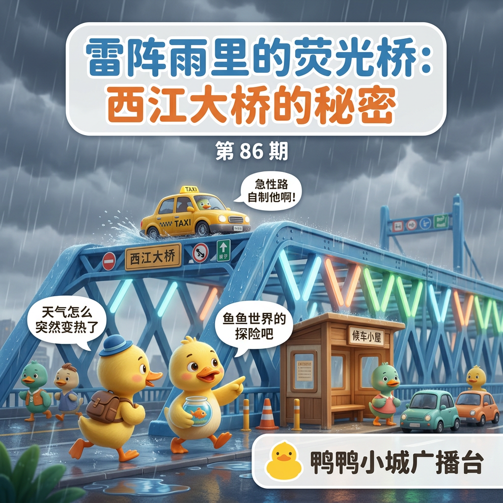雷阵雨里的荧光桥:西江大桥的秘密
