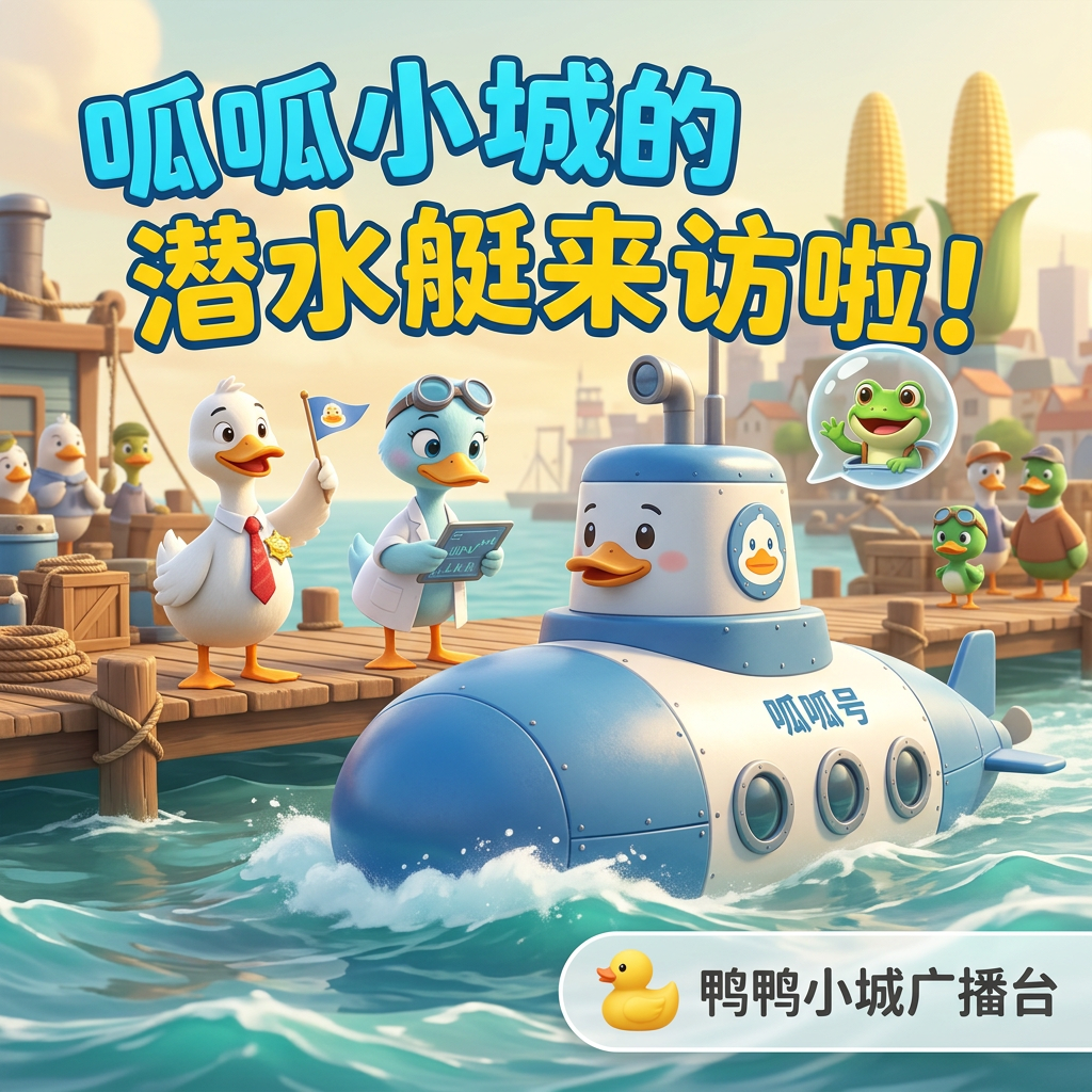 呱呱小城的潜水艇来访啦！