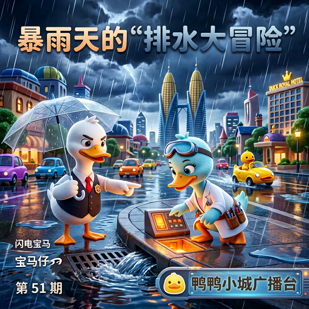 暴雨天的“排水大冒险”