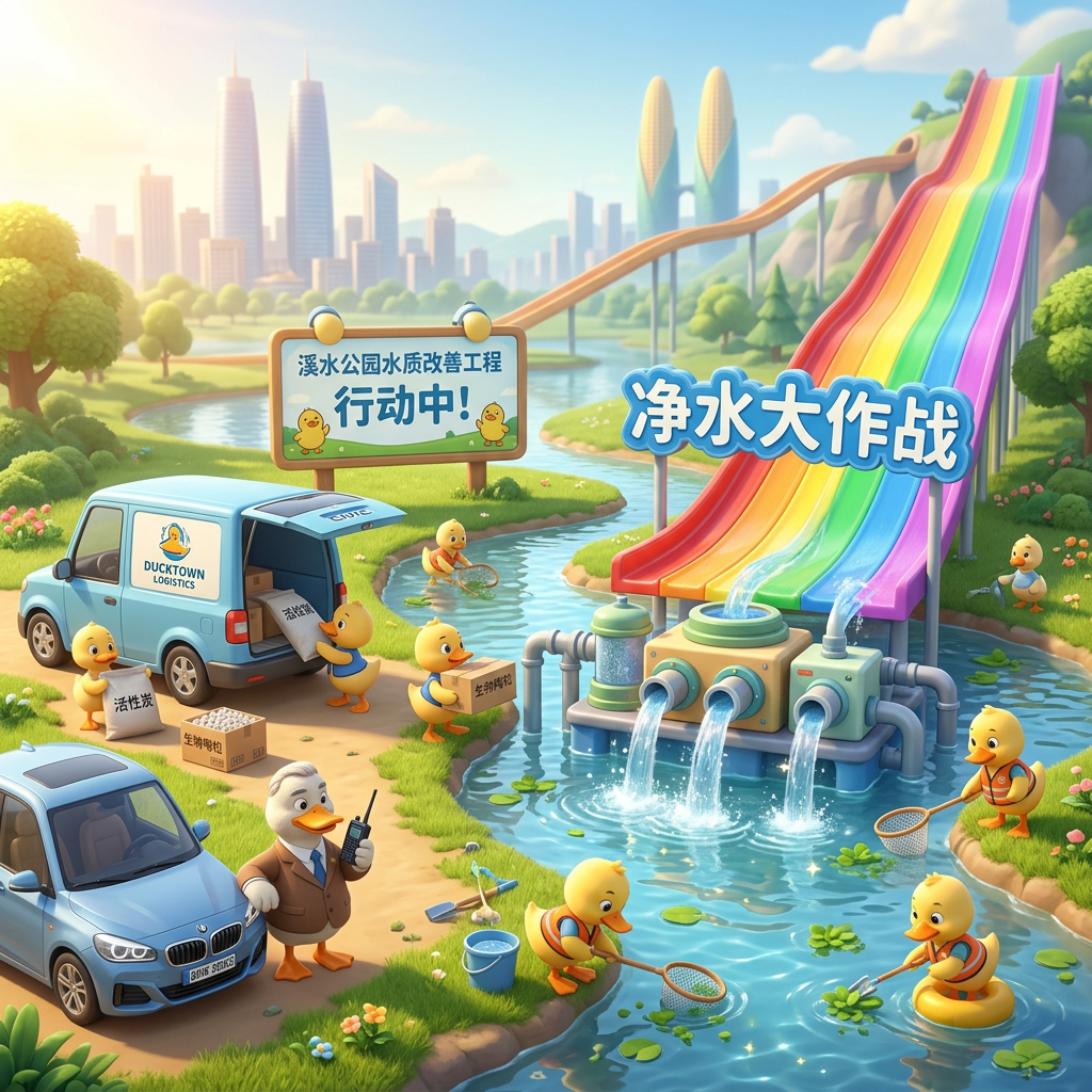 彩虹滑梯下的净水大作战
