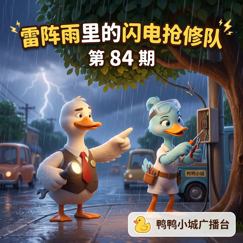 雷阵雨里的闪电抢修队