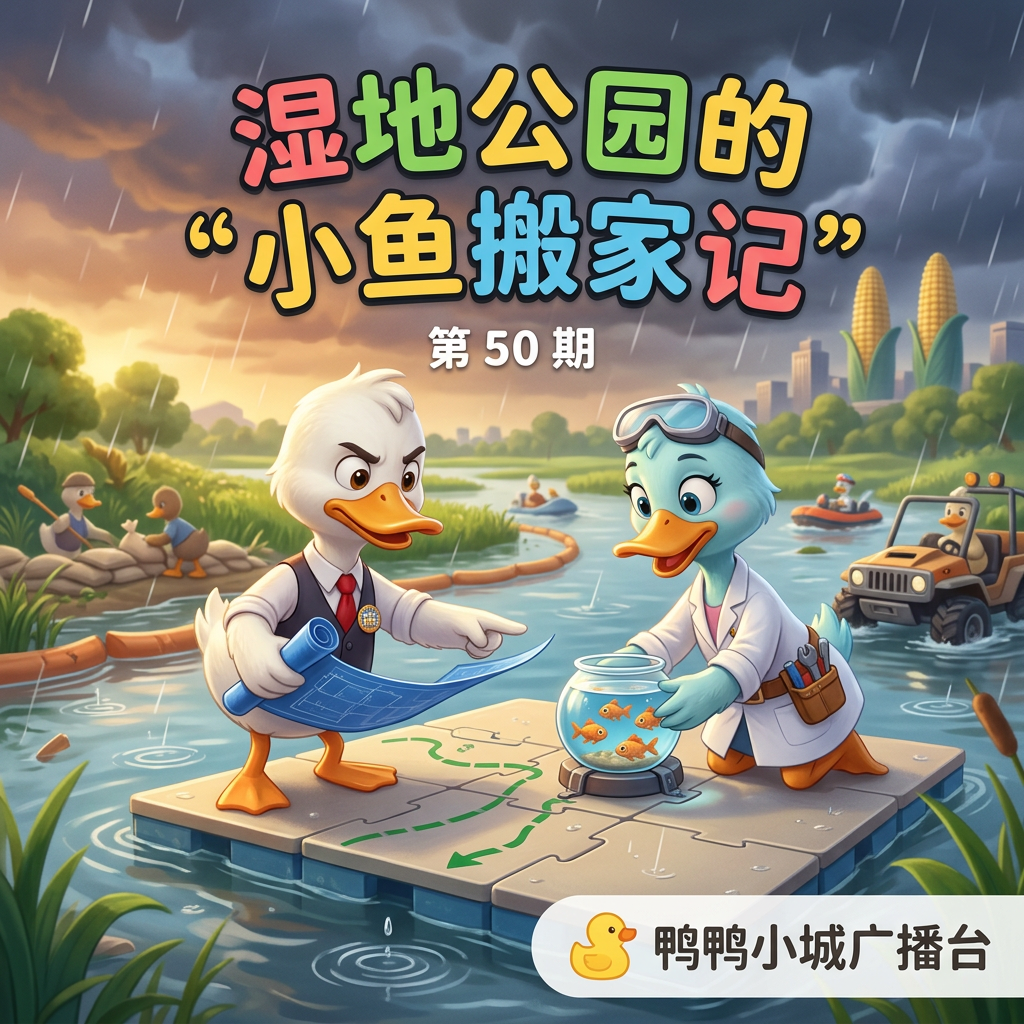 湿地公园的“小鱼搬家记”