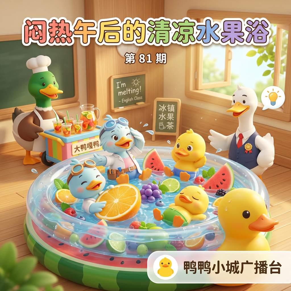 闷热午后的清凉水果浴