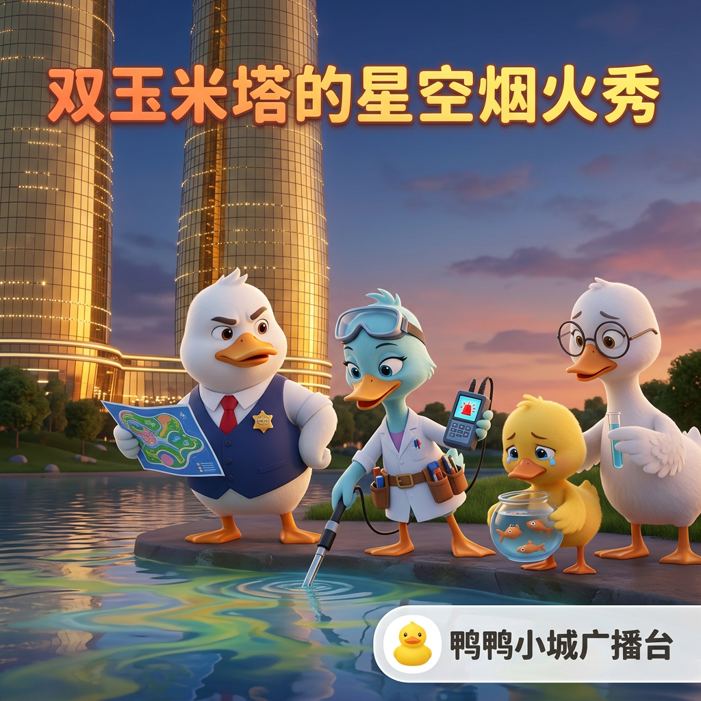 双玉米塔的星空烟火秀