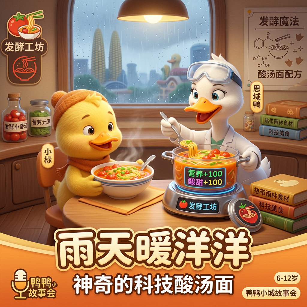 雨天暖洋洋：神奇的科技酸汤面
